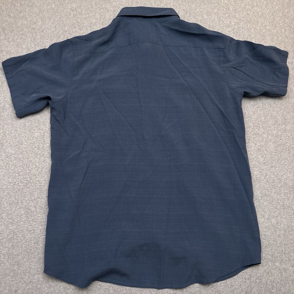 Columbia Camp Shirt Mens Large Blue Button Front Modal Short Sleeve Resort Beach - Picture 7 of 8